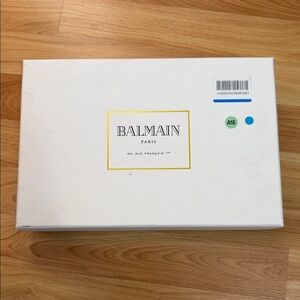Balmain White Gift Box and accessories dust bag